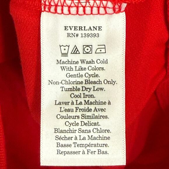 NWT Everlane The Collared Oversized Cotton Polo Shirt XXS Red Academia Preppy - Picture 7 of 11